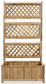 vidaXL Ζαρντινιέρα Κήπου με Καφασωτό 70 εκ. από Μπαμπού