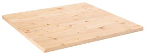 vidaXL Επιφάνεια Τραπεζιού Τετράγωνη 80x80x2,5 εκ. Μασίφ Ξύλο Πεύκου