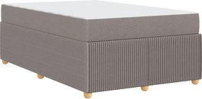 vidaXL Σκελετός Κρεβατιού Taupe 120 x 190 cm ύφασμα