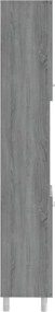vidaXL Ντουλάπι Μπάνιου Γκρι Sonoma 30x30x179 εκ. Επεξεργασμένο Ξύλο