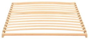 vidaXL Βάση κρεβατιού με λάμες Καφέ 100 x 190 cm Στερεό Ξύλο Μηλιάς