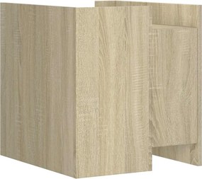 vidaXL Κομοδίνο Sonoma Δρυς 45x50x50 εκ. από Επεξεργασμένο Ξύλο