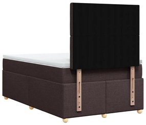 ΚΡΕΒΑΤΙ BOXSPRING ΜΕ ΣΤΡΩΜΑ ΣΚΟΥΡΟ ΚΑΦΕ 120X200 ΕΚ. ΥΦΑΣΜΑΤΙΝΟ 3291264