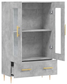 vidaXL Ντουλάπα Γκρι Σκυροδέματος 69,5 x 31 x 115 εκ. Επεξεργ. Ξύλο