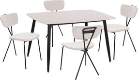 ΣΕΤ ΤΡΑΠΕΖΑΡΙΑΣ 5ΤΜΧ RAVEN HM21067.01 ΚΕΡΑΜΙΚΟ TOP ΛΕΥΚΟ ΜΑΡΜΑΡΟ--ΜΕΤΑΛΛΟ