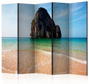 Διαχωριστικό με 5 τμήματα - Rock formation by shoreline, Andaman Sea, Thailand II [Room Dividers]