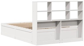 vidaXL Σκελετός Κρεβ. Χωρίς Στρώμα Λευκό 160x200 εκ Μασίφ Πεύκο