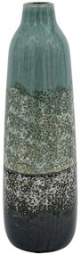 Βάζο Κεραμικό 091-224-005 13x41cm Multi-Green Κεραμικό