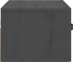 vidaXL Κομοδίνο Επιτοίχιο Γκρι 40 x 29,5 x 22 εκ.
