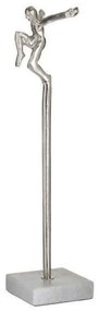 Διακοσμητικό Αγαλματίδιο 3-70-062-0099 13x10x50cm White-Silver Inart Μέταλλο