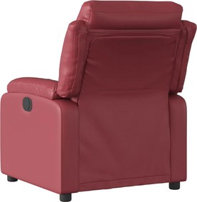 vidaXL Πολυθρόνα Ανακλινόμενη Μπορντό από Συνθετικό Δέρμα
