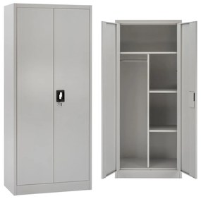 Metallic Wardrobe with partition 70x40x170