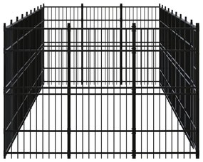 Κλουβί Σκύλου Εξωτερικού Χώρου 24,88 μ² από Ατσάλι - Μαύρο