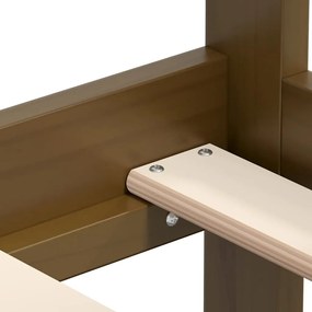 vidaXL Καναπές Κρεβάτι Καφέ Μελί 90 x 200 εκ. από Μασίφ Ξύλο Πεύκου
