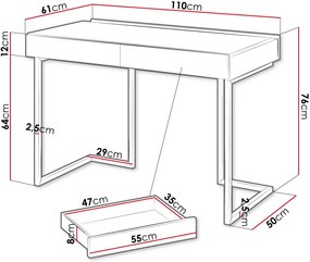 Γραφείο Teen Flex II-Μήκος: 150 εκ.