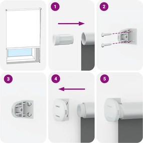 vidaXL Ρολέρ Μπλακάουτ Μπεζ 90x130 cm Πλάτος υφάσματος 85,7 cm