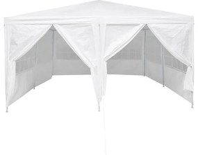 vidaXL Σκηνή Πάρτυ Λευκό 400 x 400 x 266 εκ Πολυαιθυλένιο