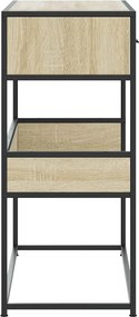 vidaXL Τραπέζι Κονσόλα Sonoma Δρυς 90x35x80 εκ. Επεξεργασμένο Ξύλο
