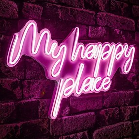 Διακοσμητικό Φωτιστικό Τοίχου My Happy Place 395NGR2489 55x2x31cm Led 36W Pink Wallity