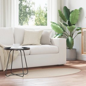 vidaXL Χαλιά Μπεζ Πολυεστέρας 80 x 150 εκ. Χαλί Ωοειδές Μοντέρνο