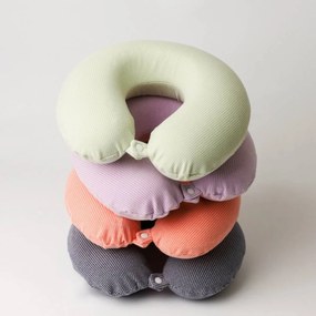 Μαξιλαράκι Ταξιδίου Memory Foam Σχήμα Πέταλο - Μωβ