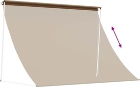vidaXL Αντιανεμικό Μπεζ 200 x 150 cm