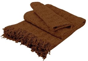 Ριχτάρι Σενίλ Brown Τριθέσιο 180x300εκ.