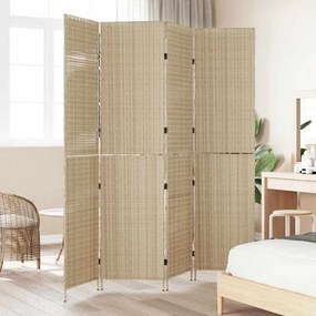 vidaXL Διαχωριστικό Δωματίου Μπεζ 196 x 180 cm συνθετικό ρατάν