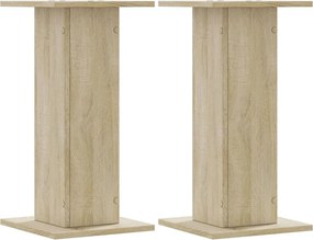 vidaXL Βάσεις Φυτών 2 Τεμ. Sonoma Δρυς 30x30x60 εκ. Επεξεργασμένο Ξύλο