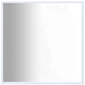 vidaXL Καθρέφτης Λευκός 60 x 60 εκ.