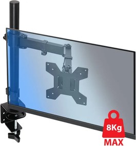 Βάση οθόνης Esperanza ERW017, 10"-27", Για 1 οθόνη, VESA 75/100 mm, Έως 8 kg, Μαύρο
