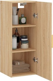 vidaXL Ντουλάπι Τοίχου Sonoma Δρυς 34,5 x 34 x 90 εκ.