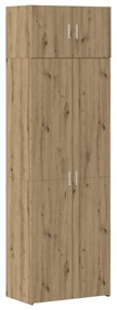 vidaXL Ντουλάπα Αποθήκευσης Ξύλο Δρυός 70x42.5x225 εκ. Επεξεργασμένο Ξύλο