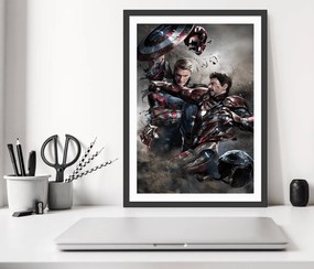 Πόστερ & Κάδρο Captain America vs Iron Man MV030 30x40cm Εκτύπωση Πόστερ (χωρίς κάδρο)