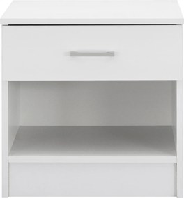 ΚΟΜΟΔΙΝΟ ΜΕ 1 ΣΥΡΤΑΡΙ LANEY ΛΕΥΚΟ HM2345.05 45x35,5x47 εκ.