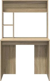 vidaXL Γραφείο Δρύς Sonoma Επεξεργασμένο Ξύλο 91 x 50 x 149 εκ