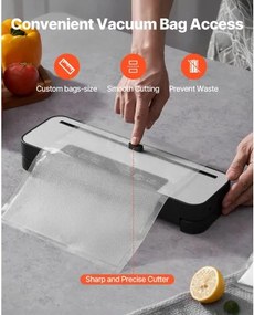 VEVOR 5-in-1 Vacuum Sealer Machine Fast-Compact Automatic Food Saver 100W 10 Bag