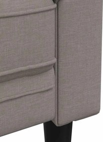 vidaXL Πολυθρόνα Chesterfield Taupe Υφασμάτινη