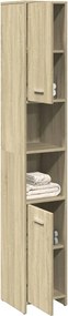 vidaXL Στήλη Μπάνιου Sonoma Δρυς 30x30x183,5 εκ. Επεξεργασμένο Ξύλο