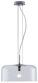 Φωτιστικό Οροφής Gibus I-GIBUS-S30 TR 1xE27 Φ30cm 150cm Clear Luce Ambiente Design Glass