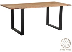 Τραπέζι Slim 223-000019 200x100x75.6cm Walnut-Black