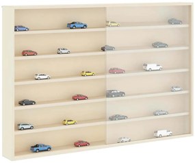 vidaXL Κάθετο Εκθετήριο Τοίχου Μπεζ 80 x 8,5 x 54 εκ. Κόντρα πλακέ