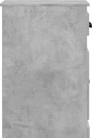 vidaXL Ντουλάπι με Συρτάρι Γκρι Σκυροδέματος 40x50x75 εκ Επεξεργ. Ξύλο