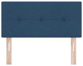 vidaXL Κεφαλάρι με κεφαλάρι Μπλε 100 cm Τεχνητό Δέρμα