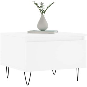 vidaXL Τραπεζάκια Σαλονιού 2 τεμ. Λευκά 50 x 46 x 35 εκ. Επεξεργ. Ξύλο