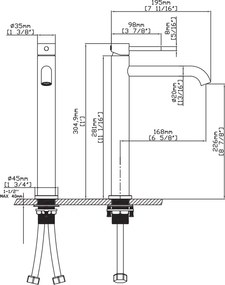 Karag Artemis B99002 Satinato - Μπαταρία Επιτραπέζιου Nιπτήρα