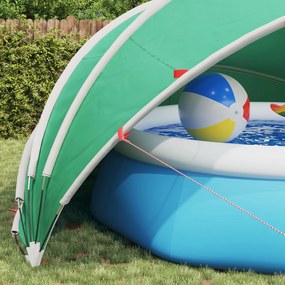 vidaXL Θόλος πισίνας 500 x 500 x 236 εκ. Θαλασσί