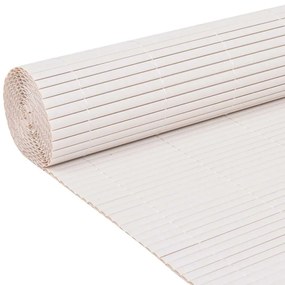 vidaXL Περίφραξη Κήπου Διπλής Όψης Λευκή 110 x 400 εκ.