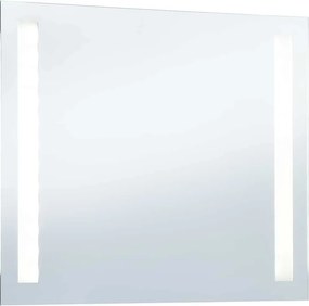vidaXL Καθρέφτης Μπάνιου Τοίχου με LED 80 x 60 εκ.
