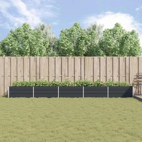 vidaXL Γλάστρα Ανθρακί 195 x 100 x 45 εκ Επικαλυμμένος Χάλυβας